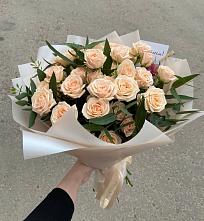 Букет Кремовые розы Латте в Передовой