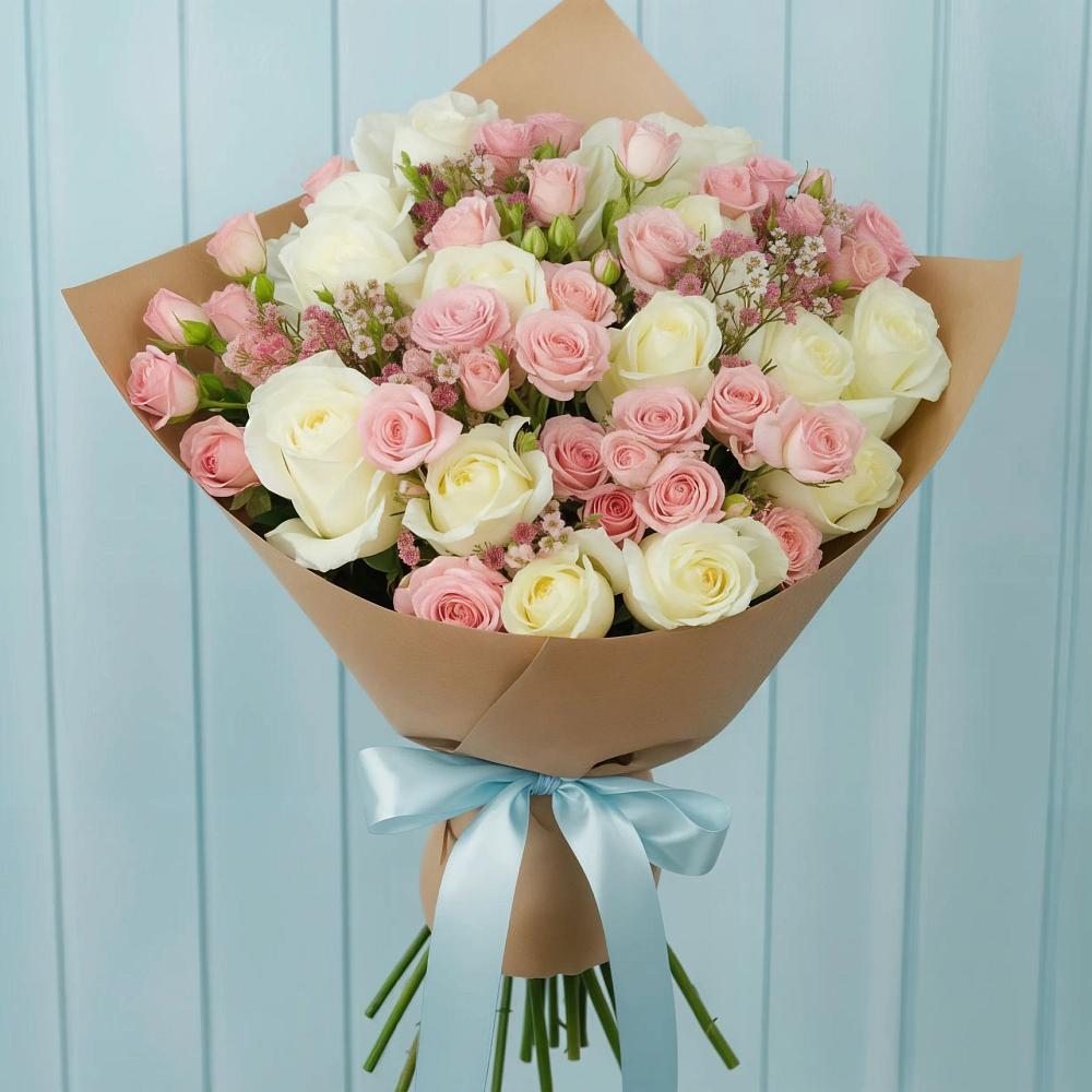 Букет цветов из: Розы в Передовой
