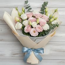 Букет цветов из:  Лизиантусы #REPLACE_PRED# Передовой