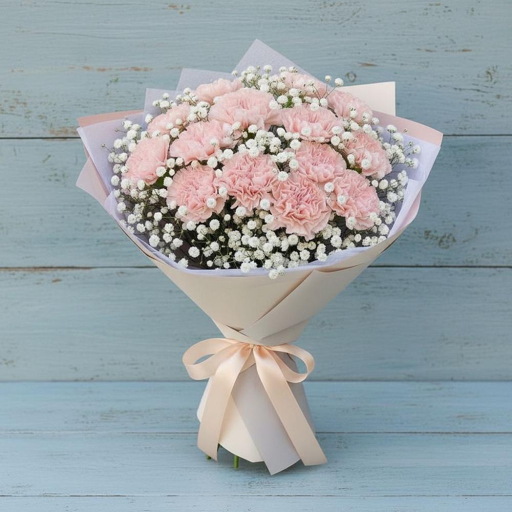 Букет цветов из: Гвоздики в Передовой