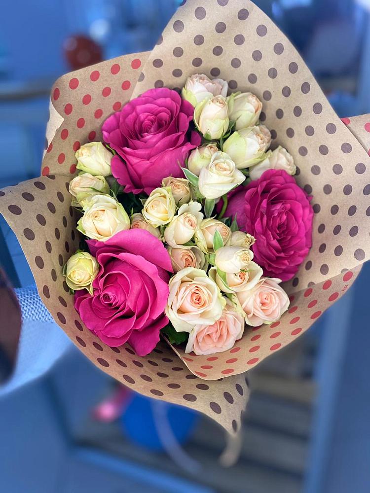 Букет цветов из: Розы в Передовой