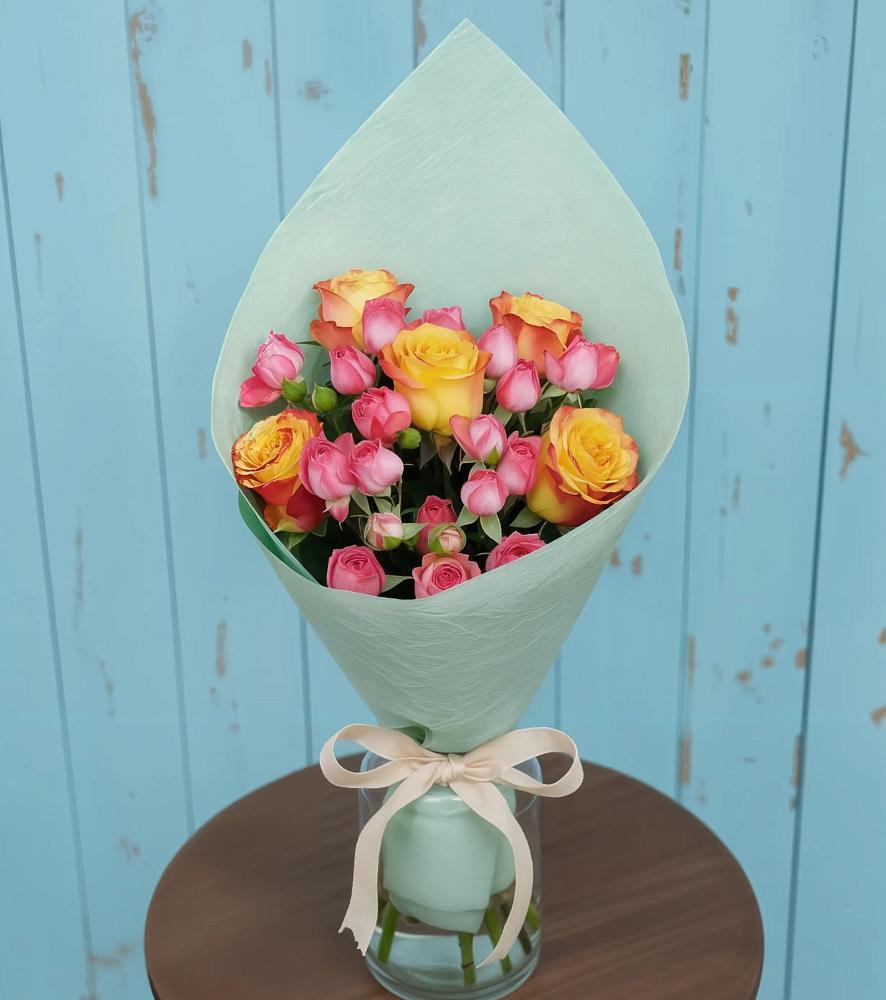 Букет цветов из: Розы в Передовой