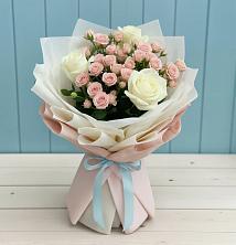 Букет цветов из:  Розы в Передовой