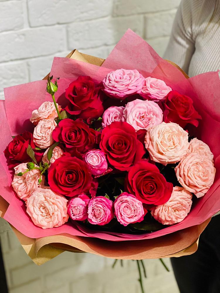Букет цветов из: Розы в Передовой