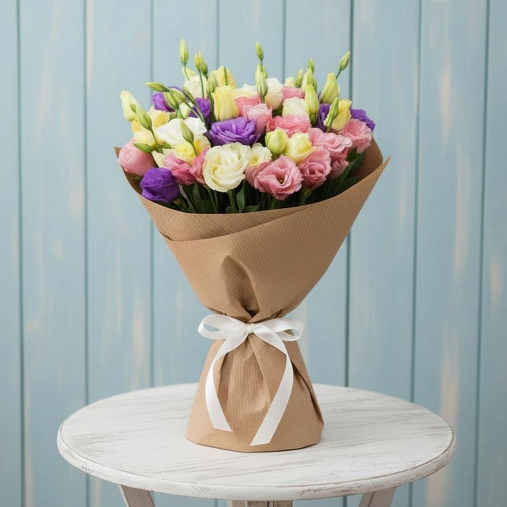 Букет цветов из: Лизиантусы в Передовой