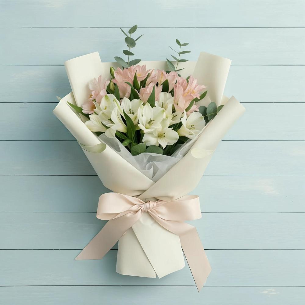 Букет цветов из: Альстромерии в Передовой