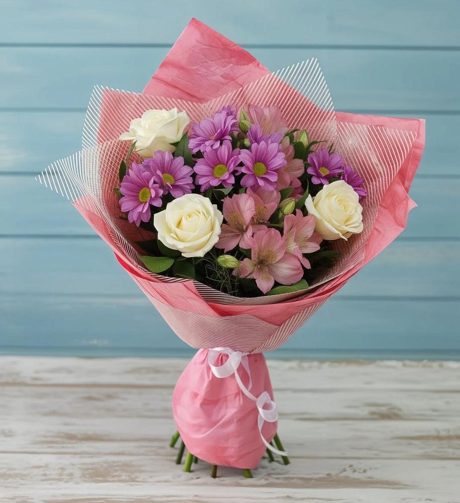 Букет цветов из: Герберы в Передовой