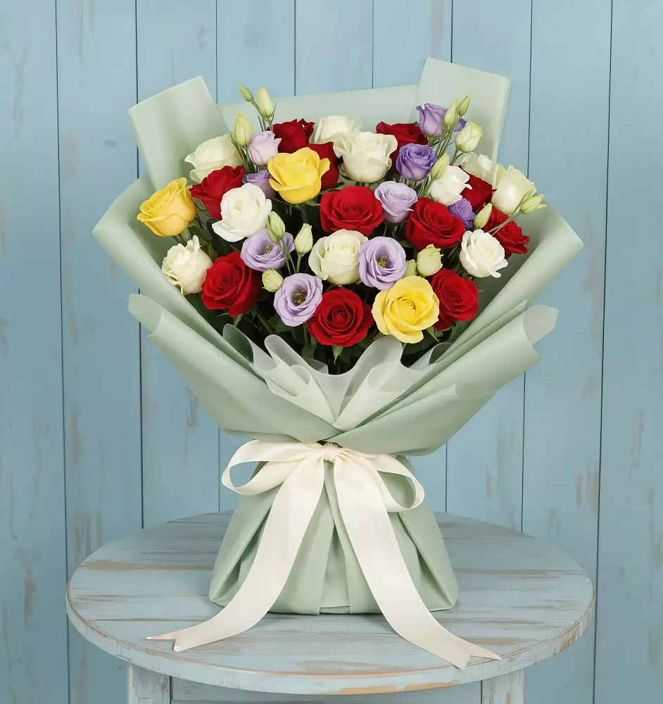 Букет цветов из: Розы в Передовой