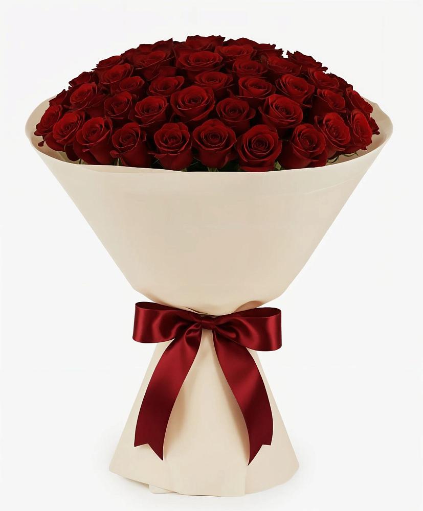 Букет 101 Бордовая роза Блэк Бакарра в Передовой