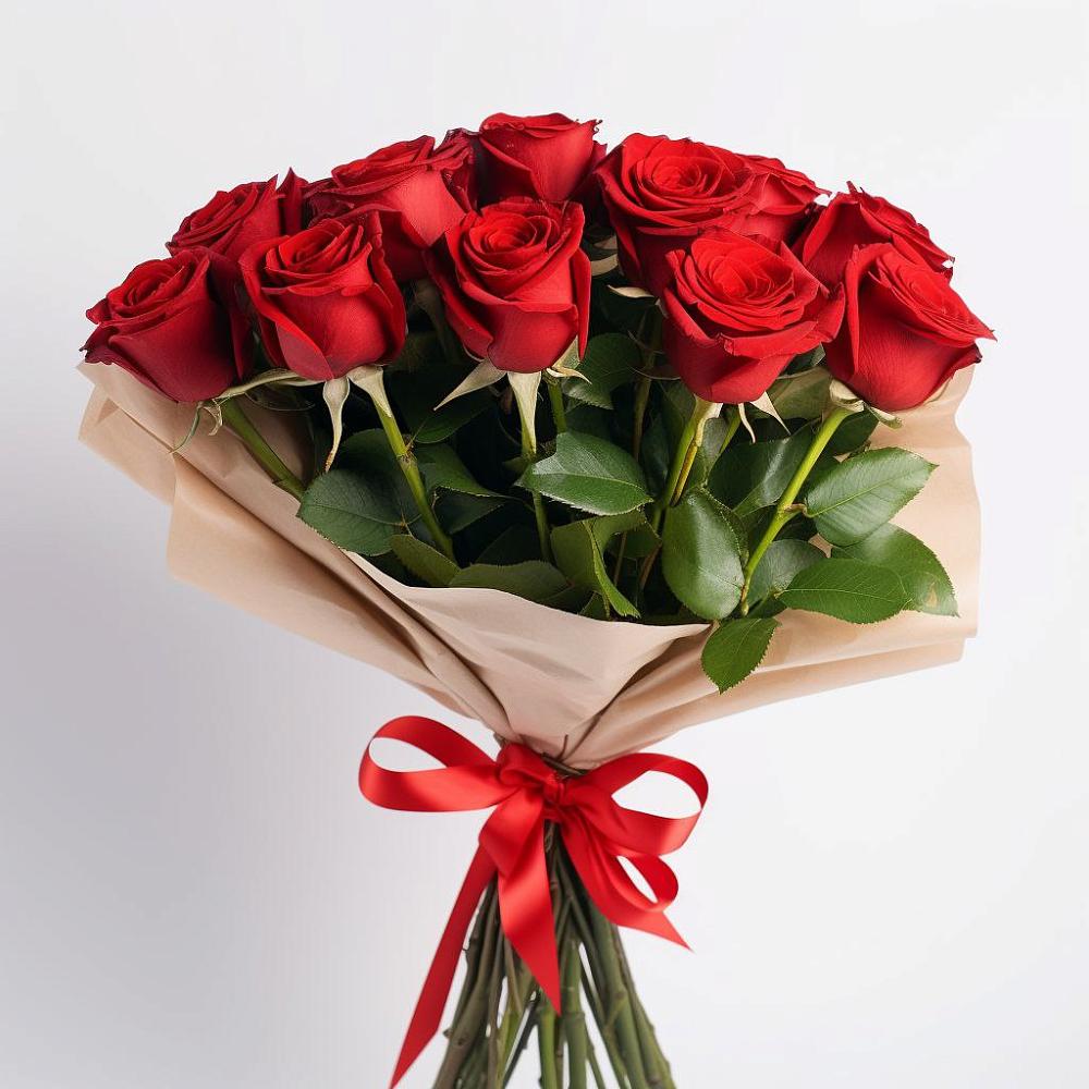 Букет 11 Красных роз Эдлесс Лав в Передовой