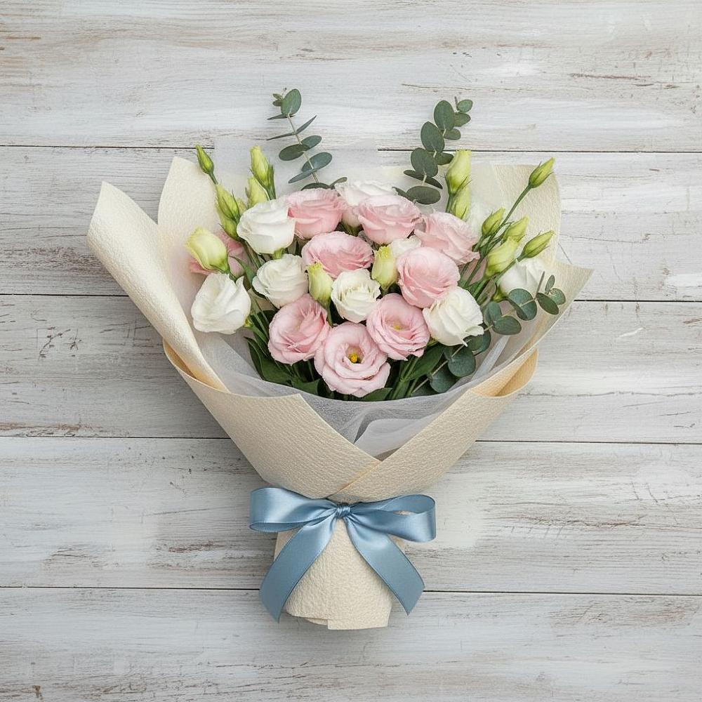 Букет цветов из: Лизиантусы в Передовой